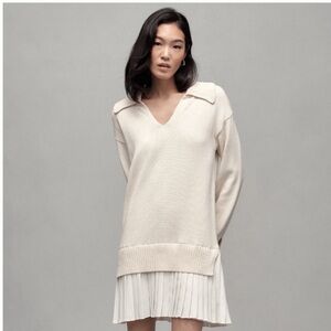 English Factory Cream Sweater Dress